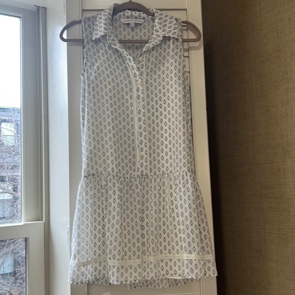 Cupcakes and cashmere white luc chiffon dress xs